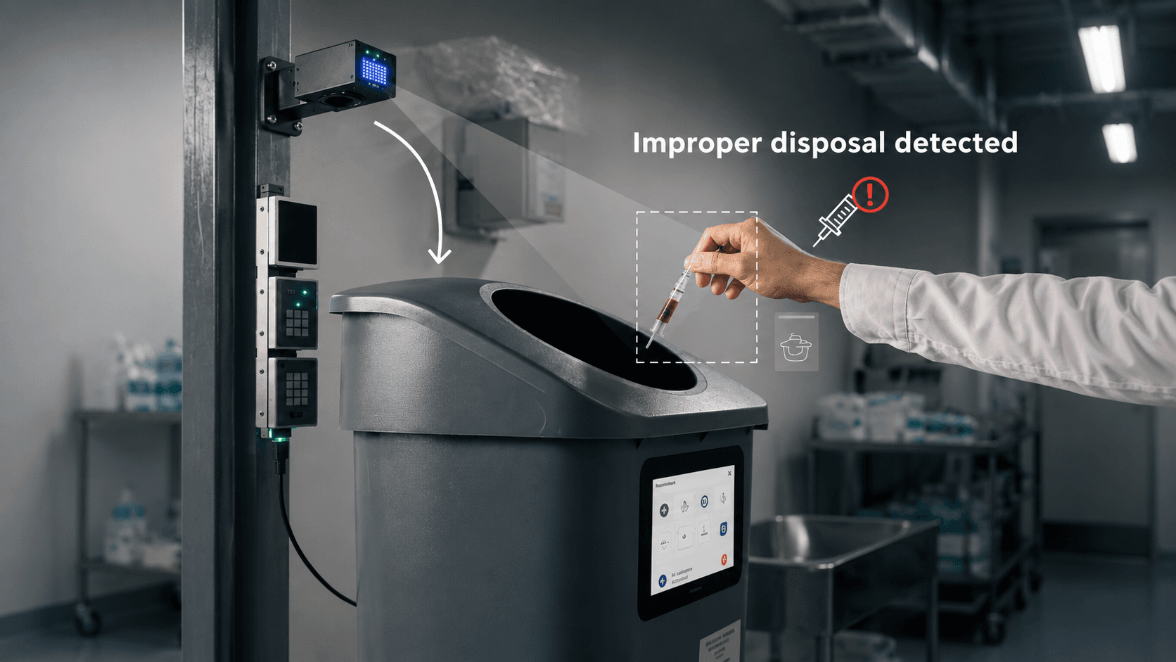 AI Medical Waste Monitoring System for Safe Disposal
