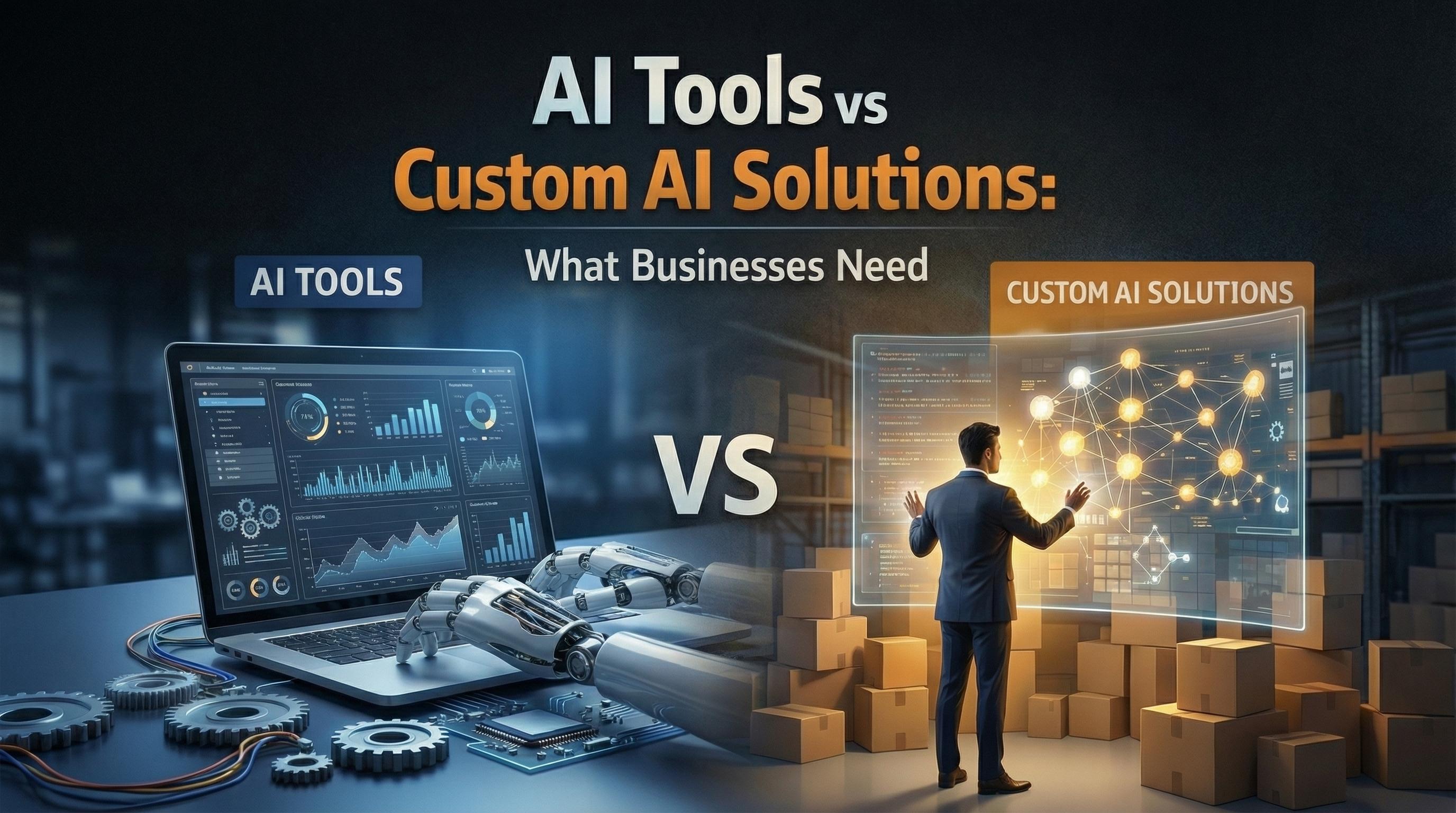 AI Tools vs Custom AI Solutions: What Businesses Need