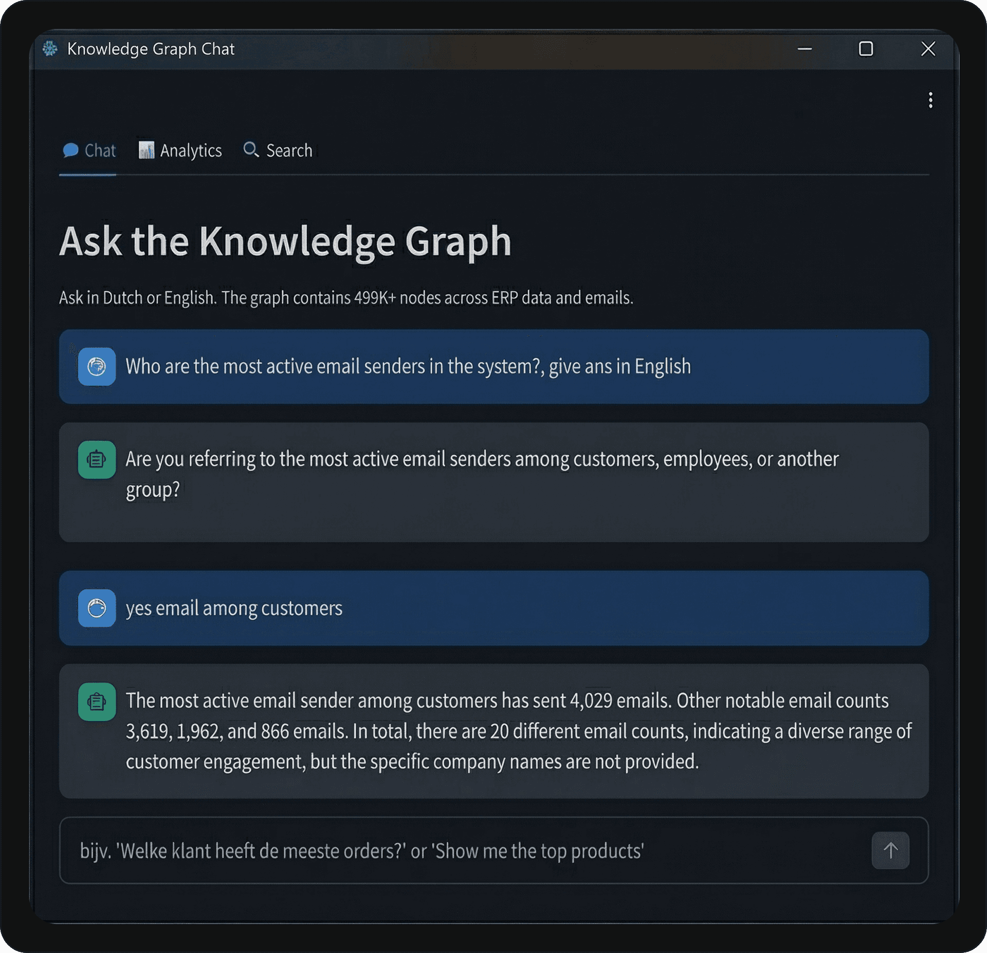 Interactive Chat Interface