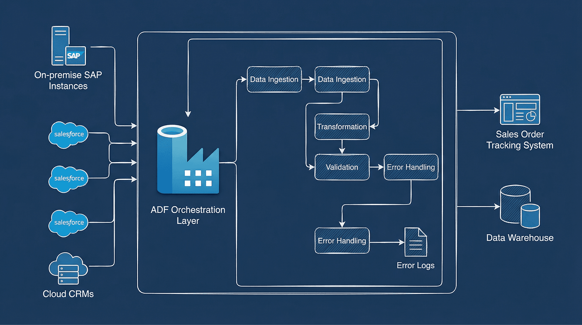 ADF Orchestration Architecture