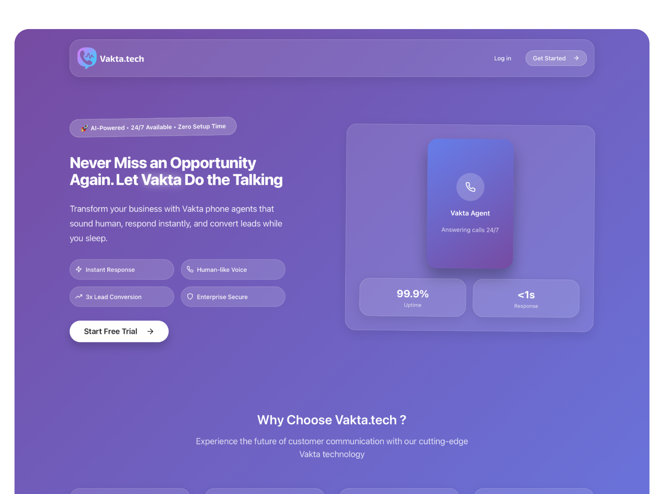 Project: Vakta.tech Voice AI
